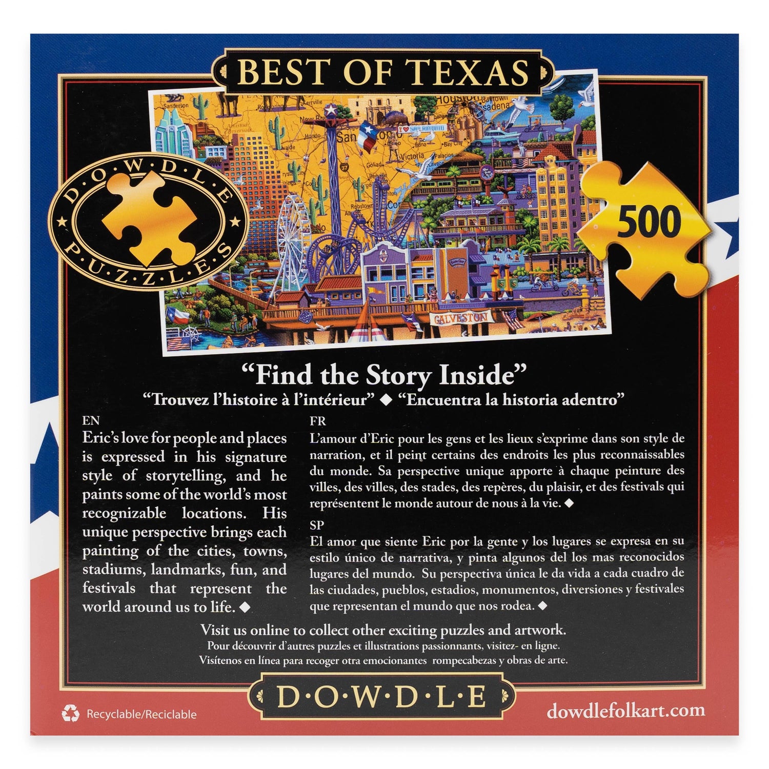 Best of Texas 500 Piece Dowdle Puzzle