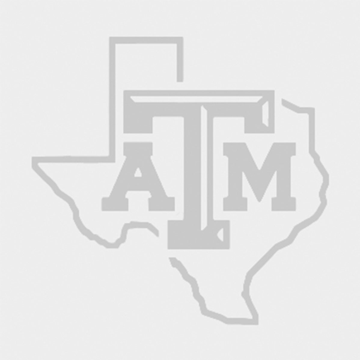 Texas A&M Lone Star Bevel Brushed Chrome 3" Car Decal