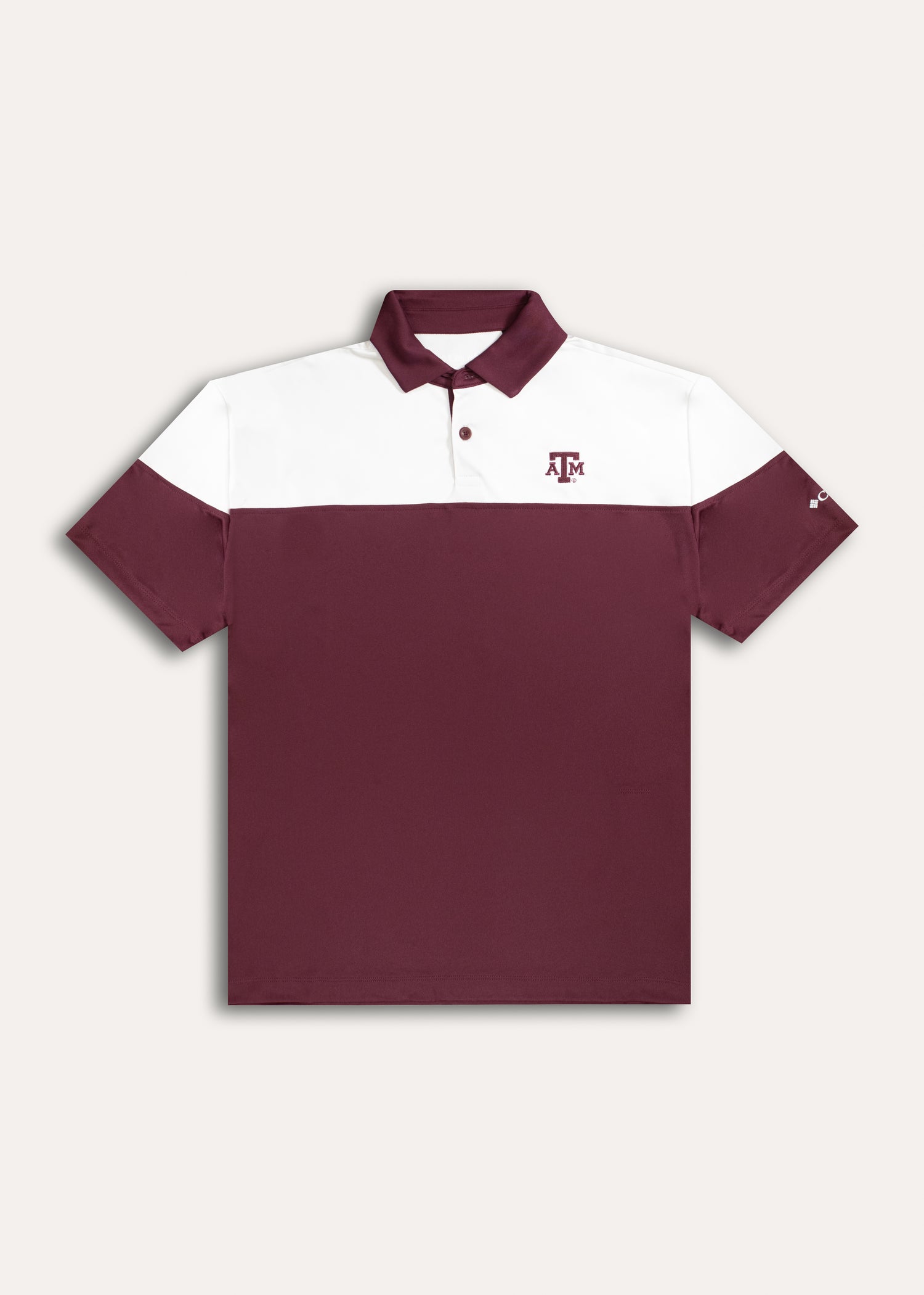 Maroon and white polo shirts discount