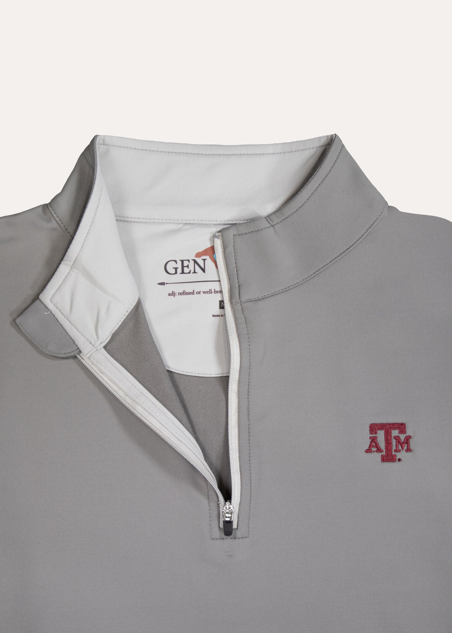 Texas A&M Grey Performance Quarter-Zip