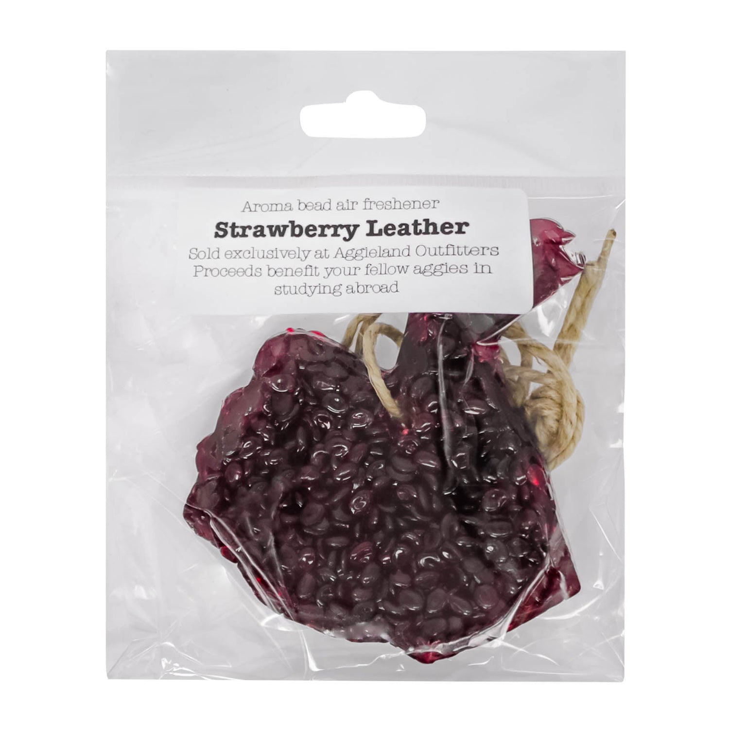 Gig em Strawberry Leather Bead Air Fresh
