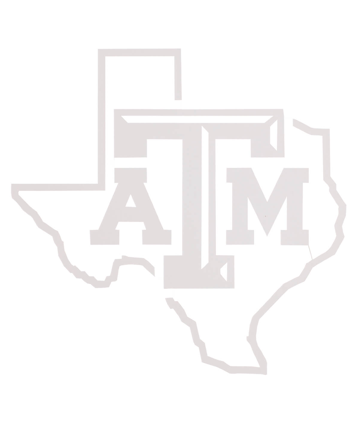 Texas A&M Aggie Bevel Lone Star Decal