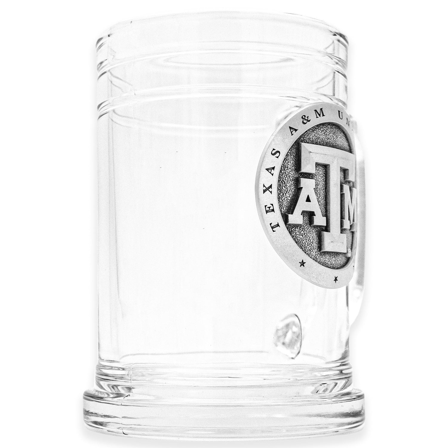 Texas A&M Heritage Pewter Glass Stein 15 oz