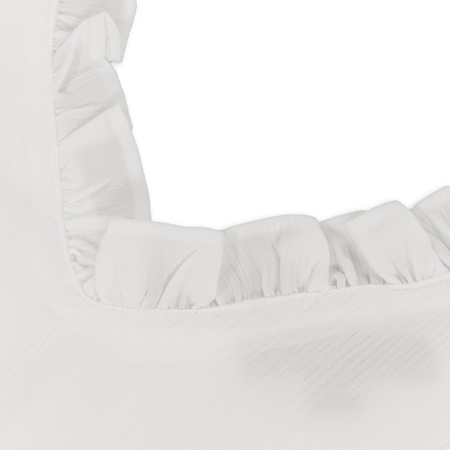 White Ruffle Cami