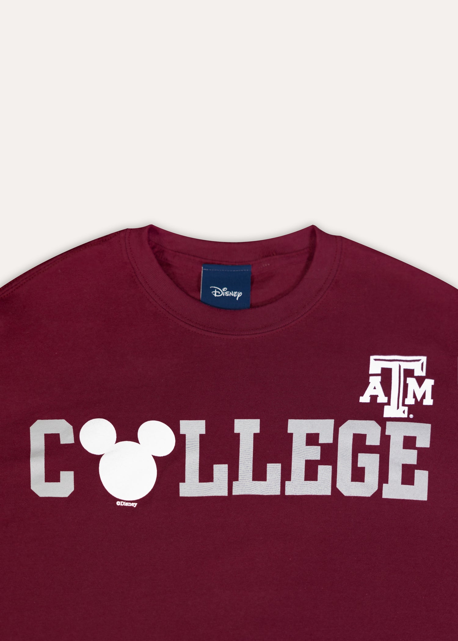 Texas A&M College Mickey Silhouette T-Shirt