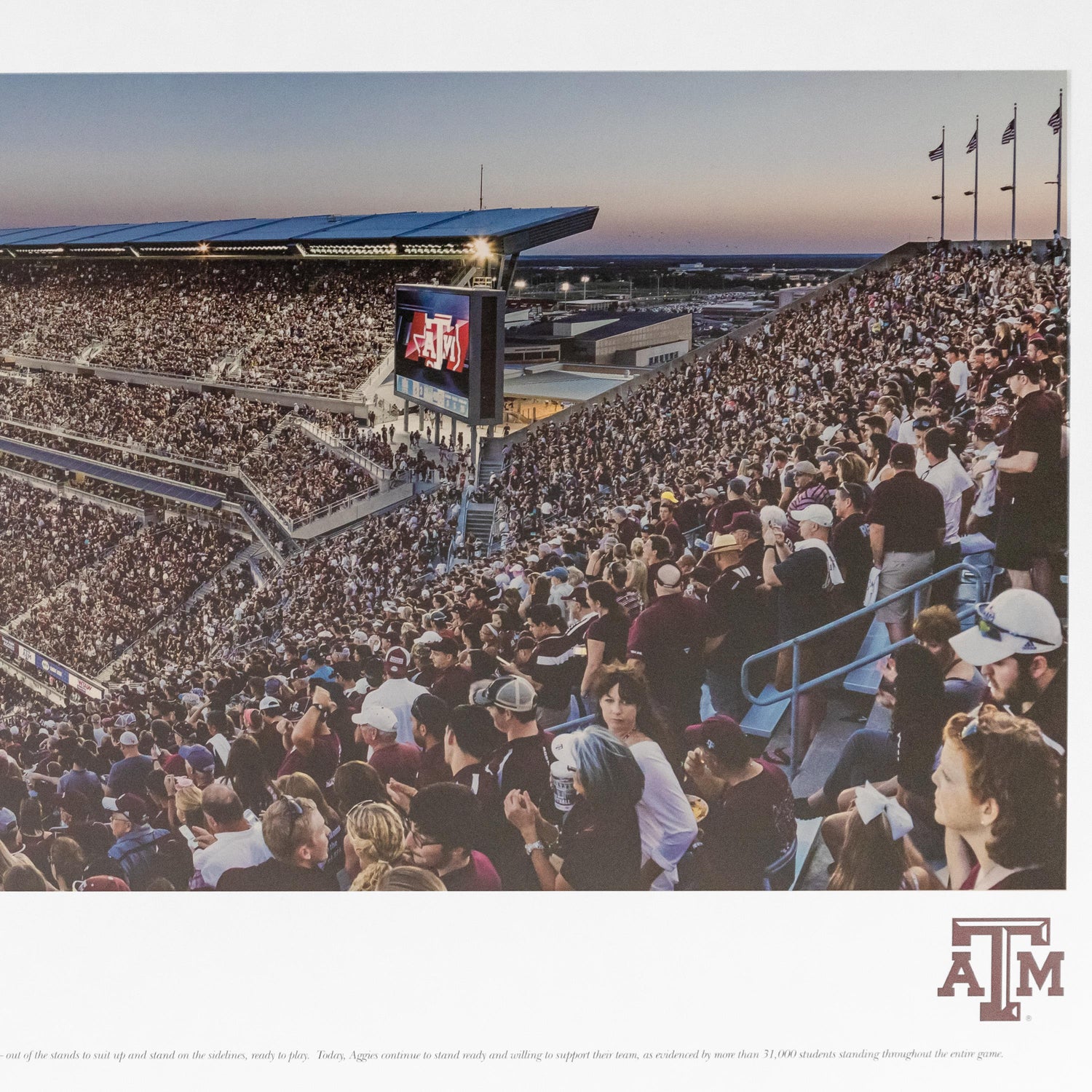 Texas A&M Kyle Field Select Frame Panorama