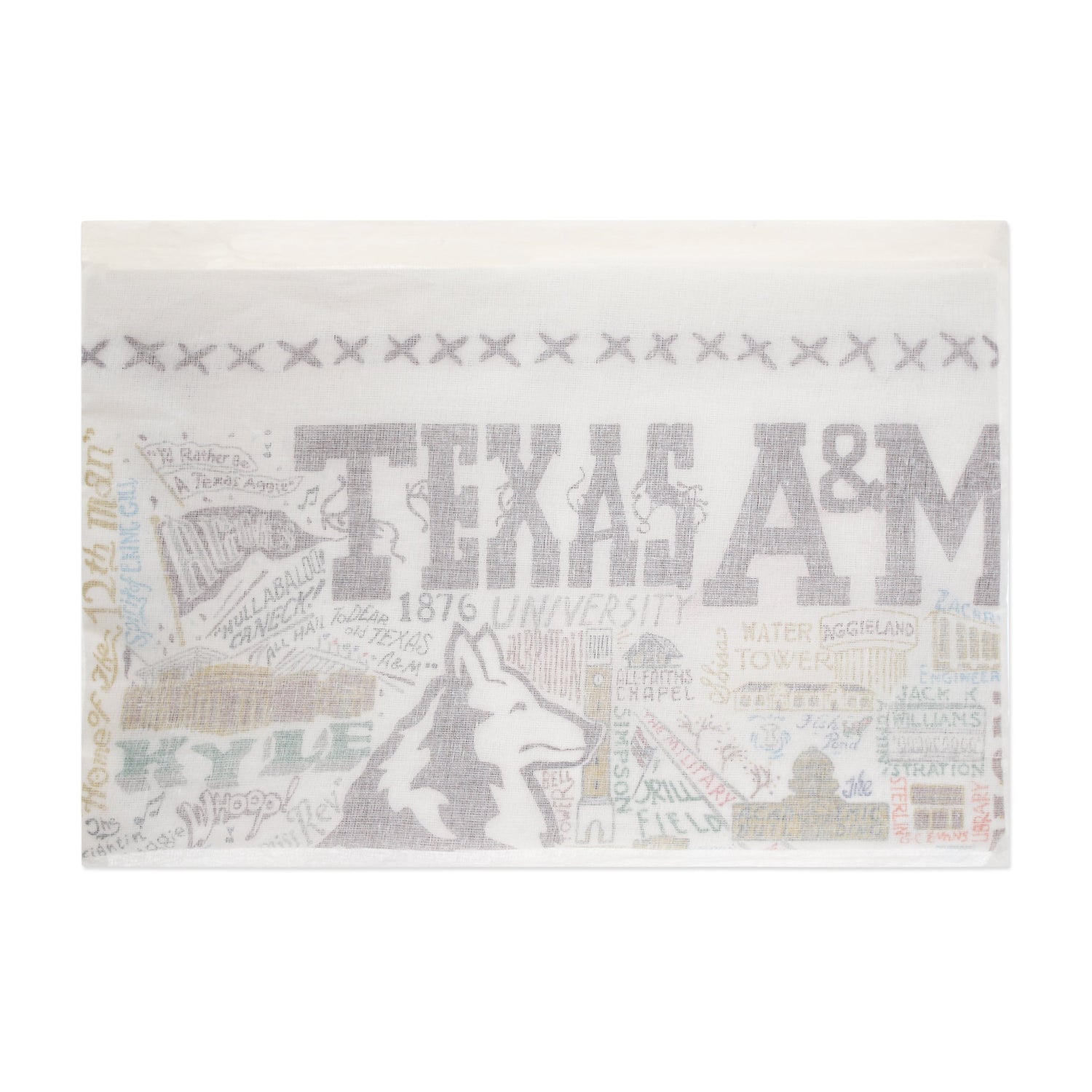 Texas A&M Catstudio Embroidered Dish Towel