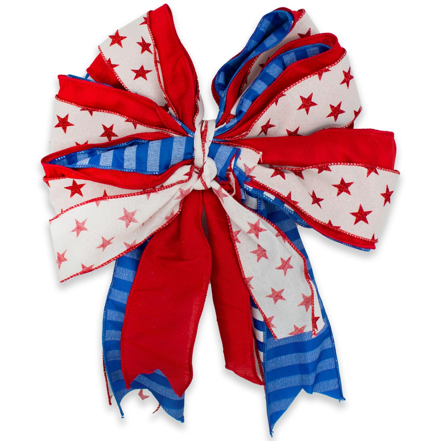 Red White & Blue Star Usa Bow
