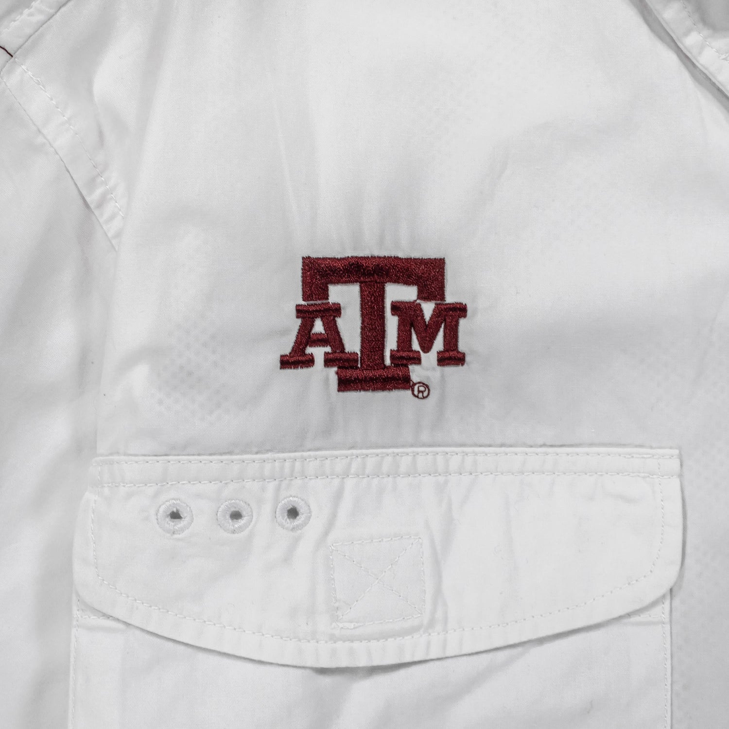 Texas A&M Men's Flag Fishing Button Down Shirt