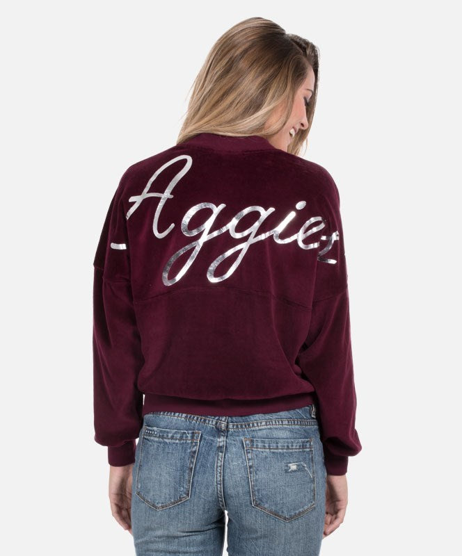 Texas A&M Velour Jacket XXL