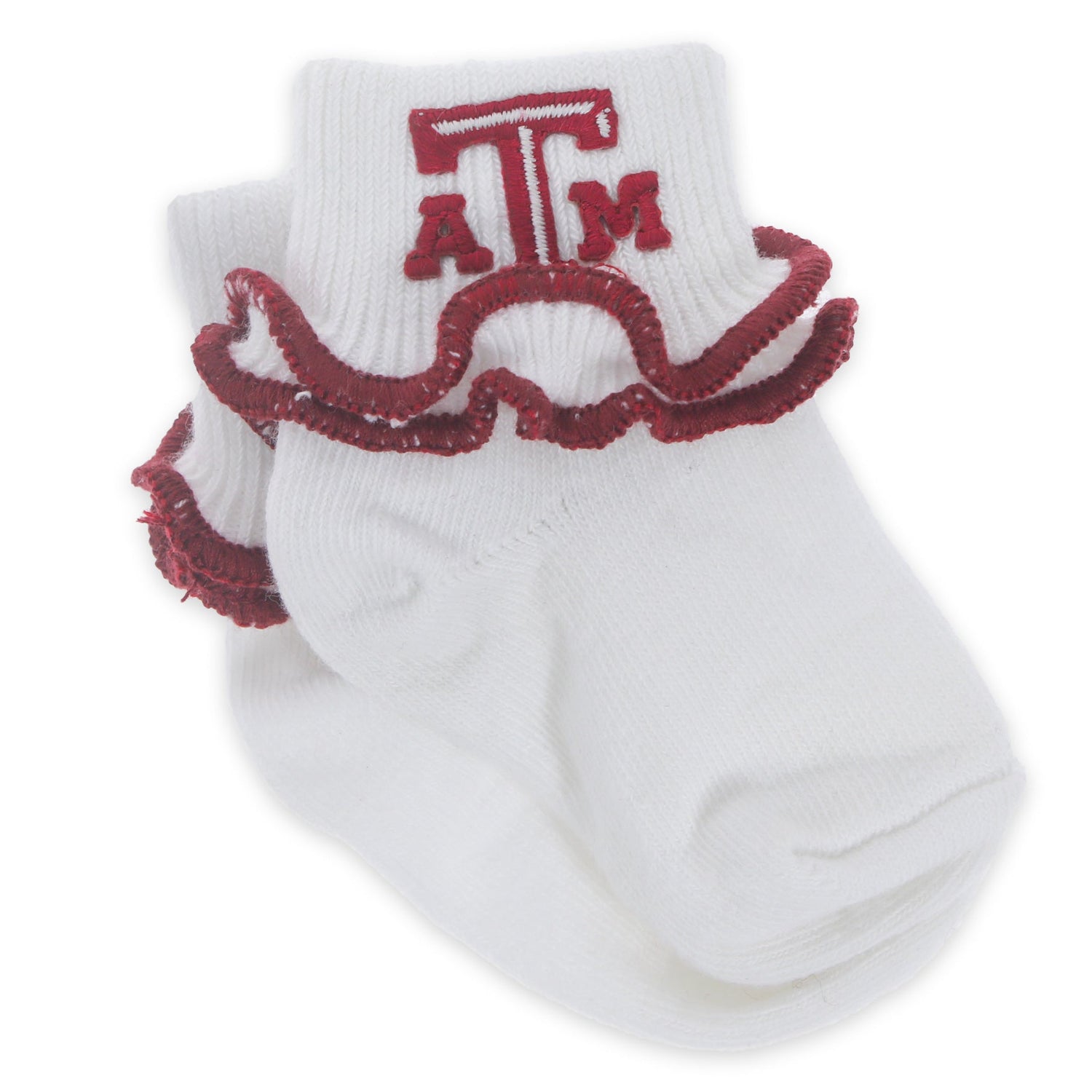 Texas A&M Ruffled Socks