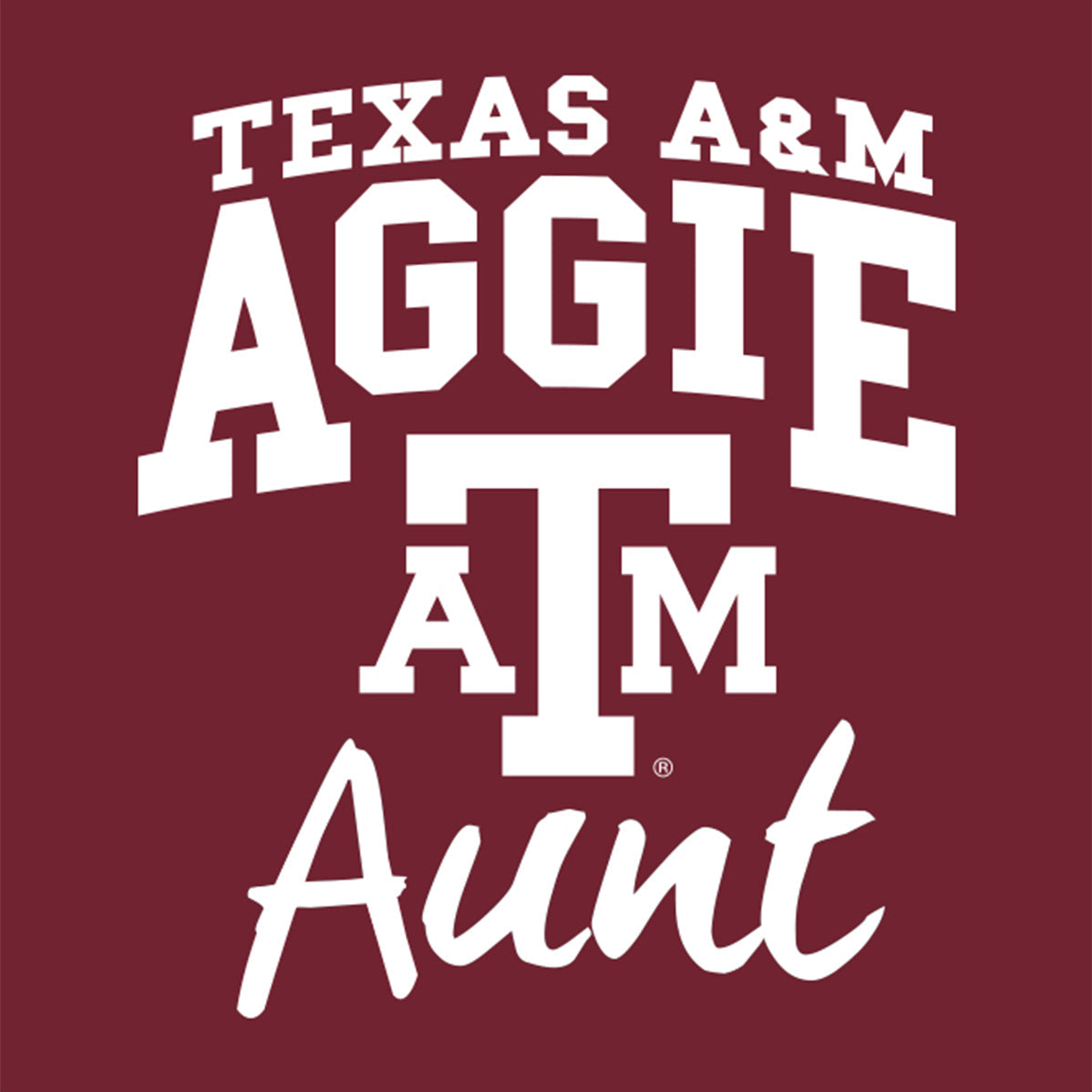Texas A&M Aggie Aunt Decal