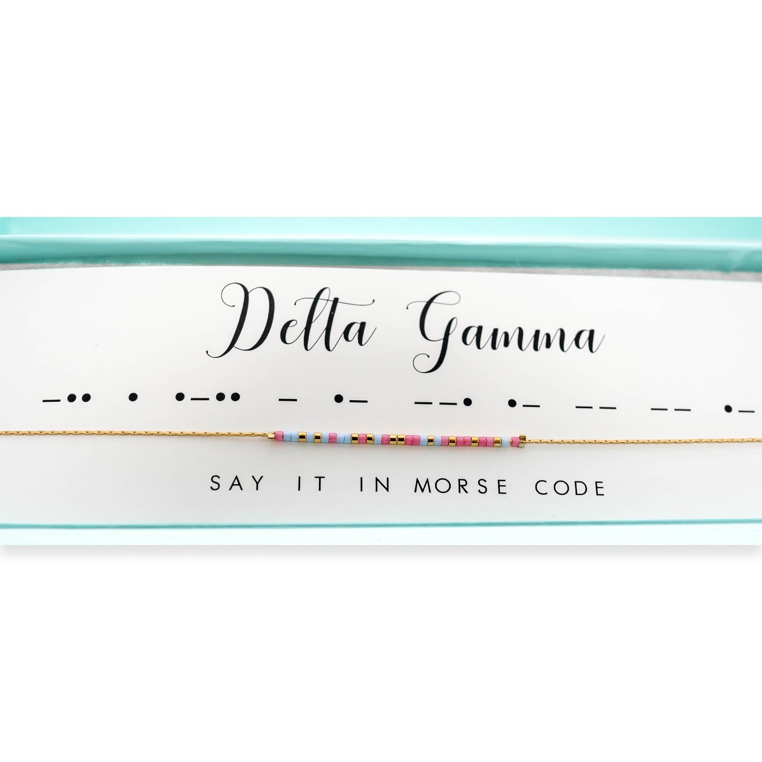 Delta GammA&Morse Code Necklace