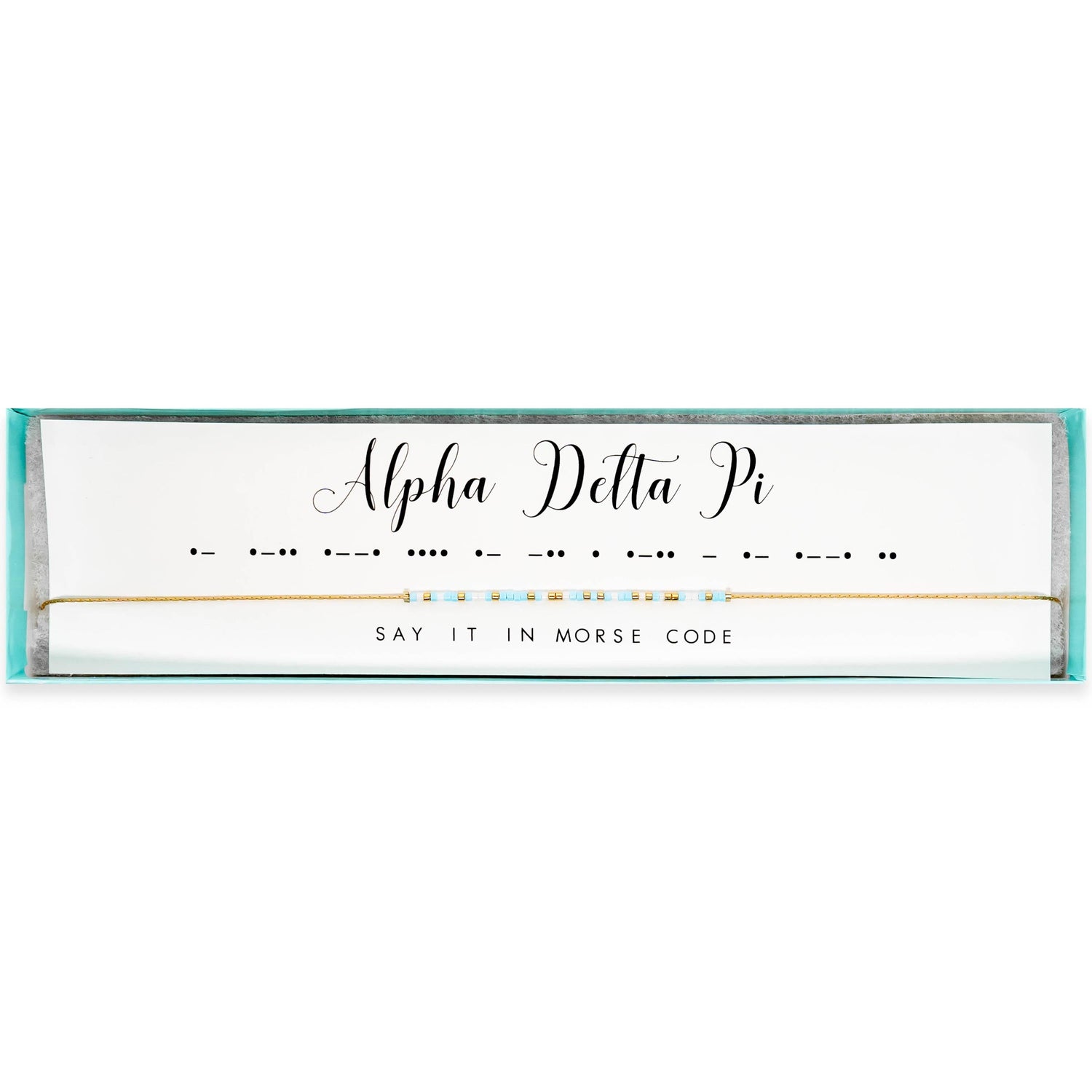Alpha Delta Pi Morse Code Necklace