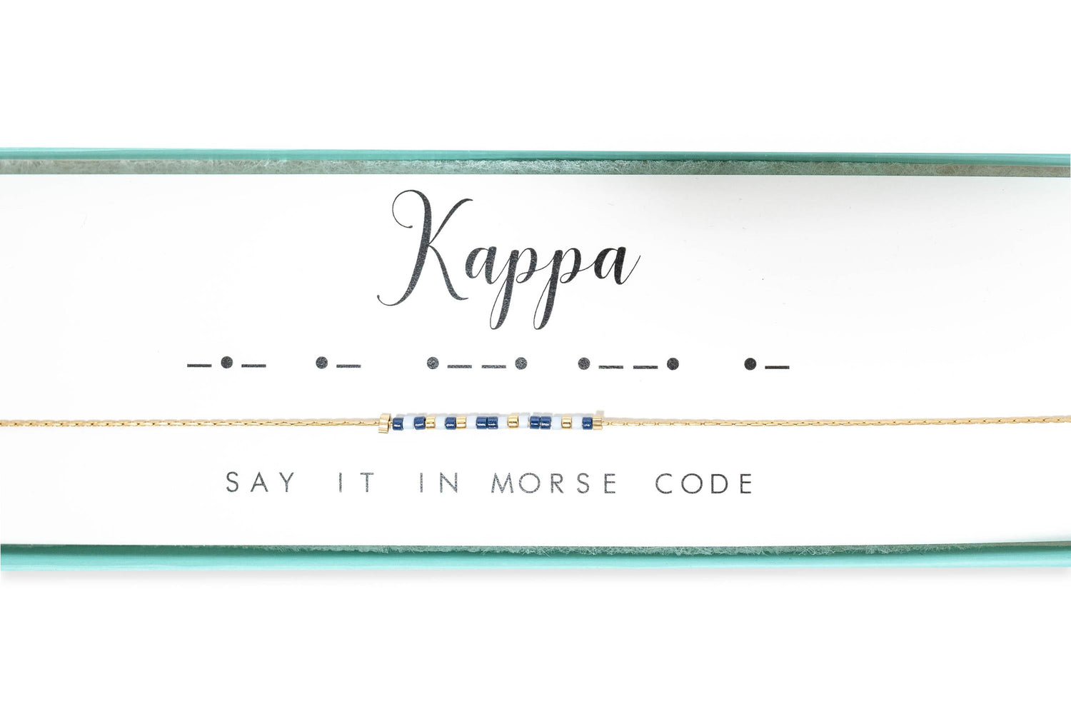 Kappa Kappa GammA&Morse Code Necklace