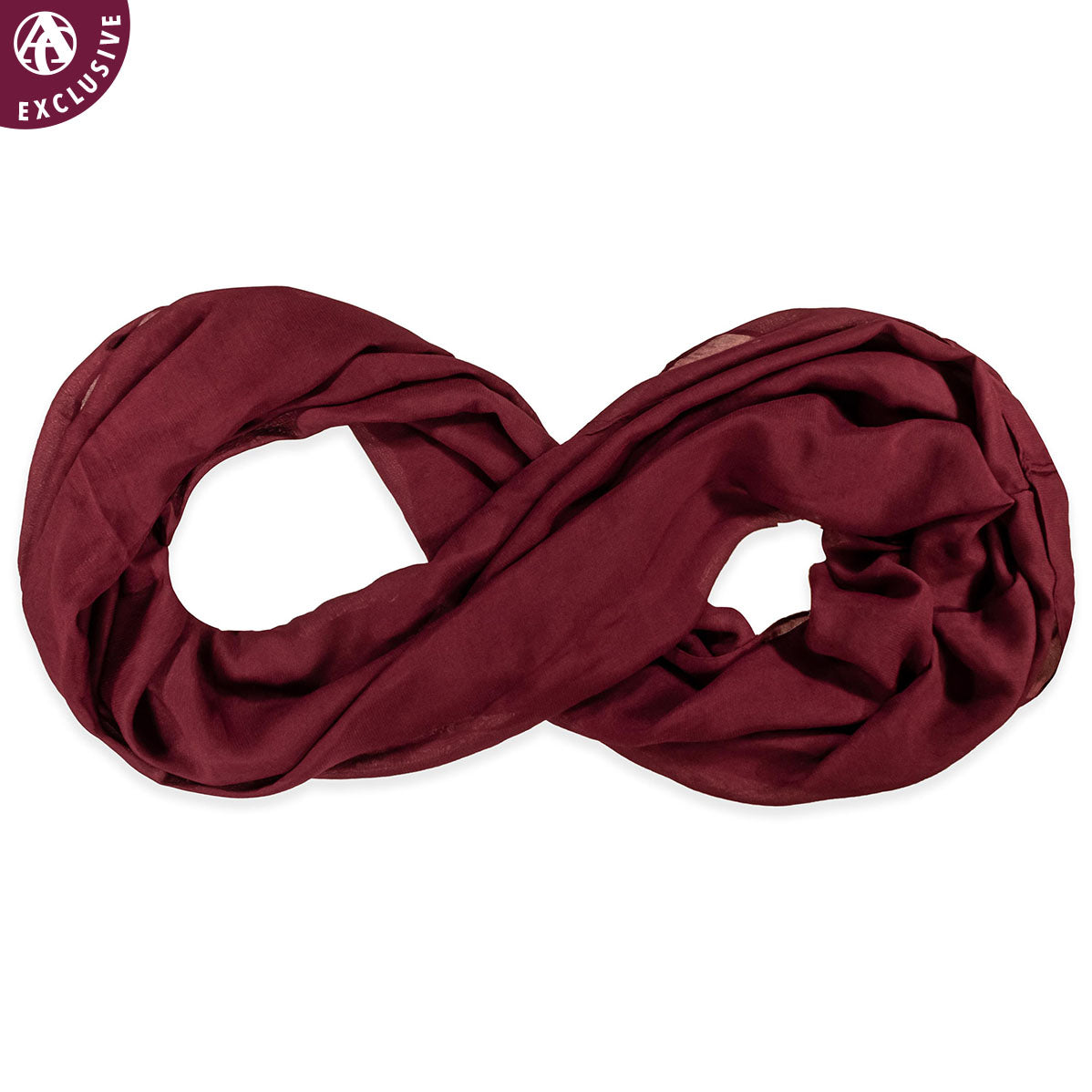 Maroon Infinity Scarf