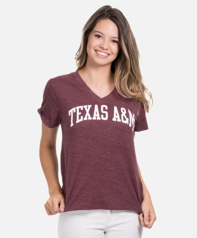 League Texas A&M Arched Boyfriend Tee