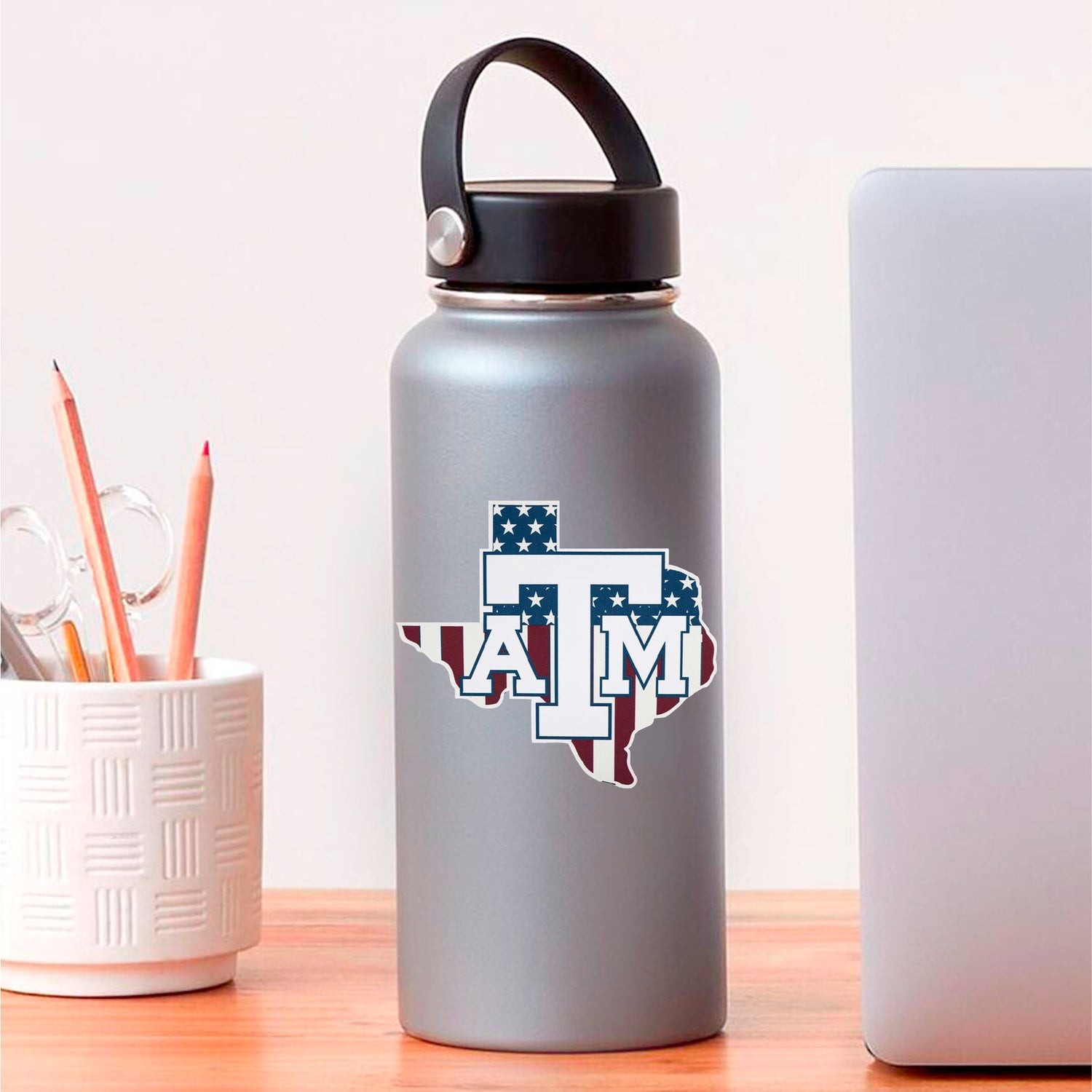 Texas A&M Patriotic Lone Star Decal