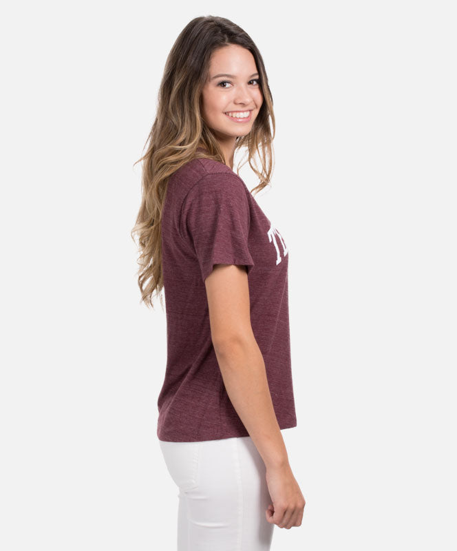 League Texas A&M Arched Boyfriend Tee