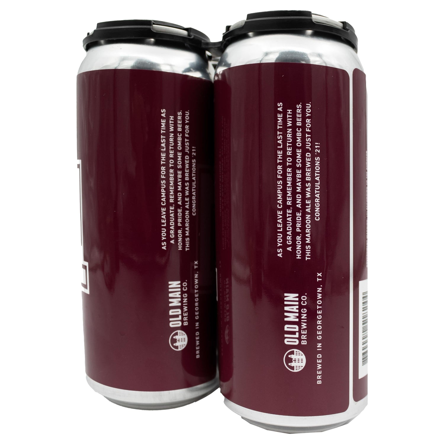 IN STORE PICKUP OR LOCAL DELIVERY ONLY: Old Main '21 Maroon Ale 4 Pack Beer