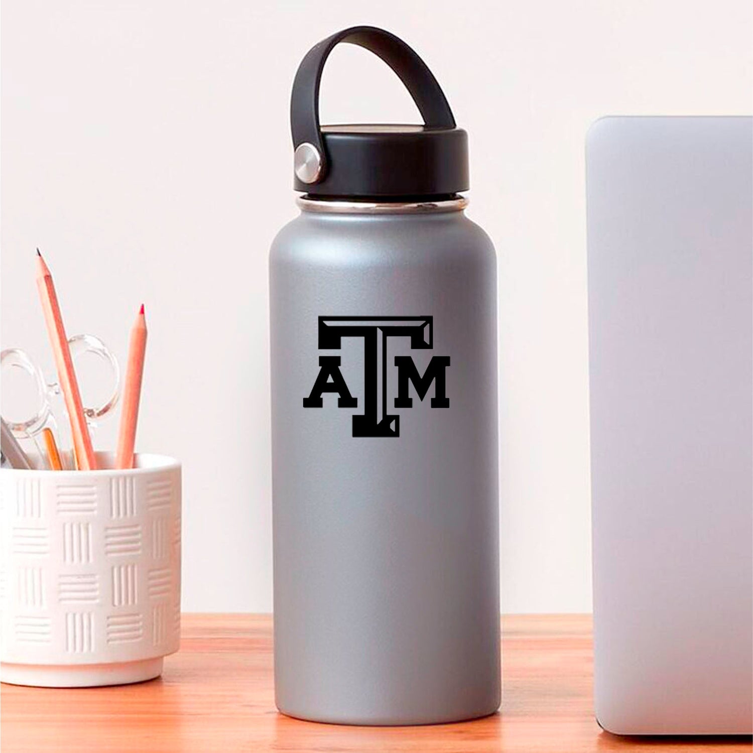 Texas A&M Aggie Small Beveled Black Decal