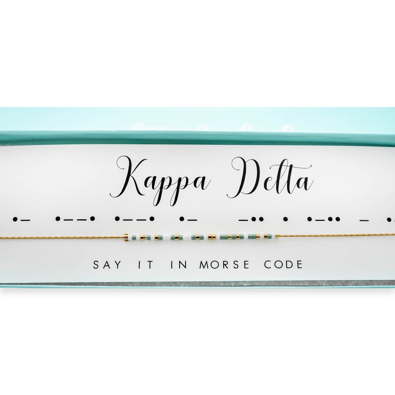 Kappa Delta Morse Code Necklace