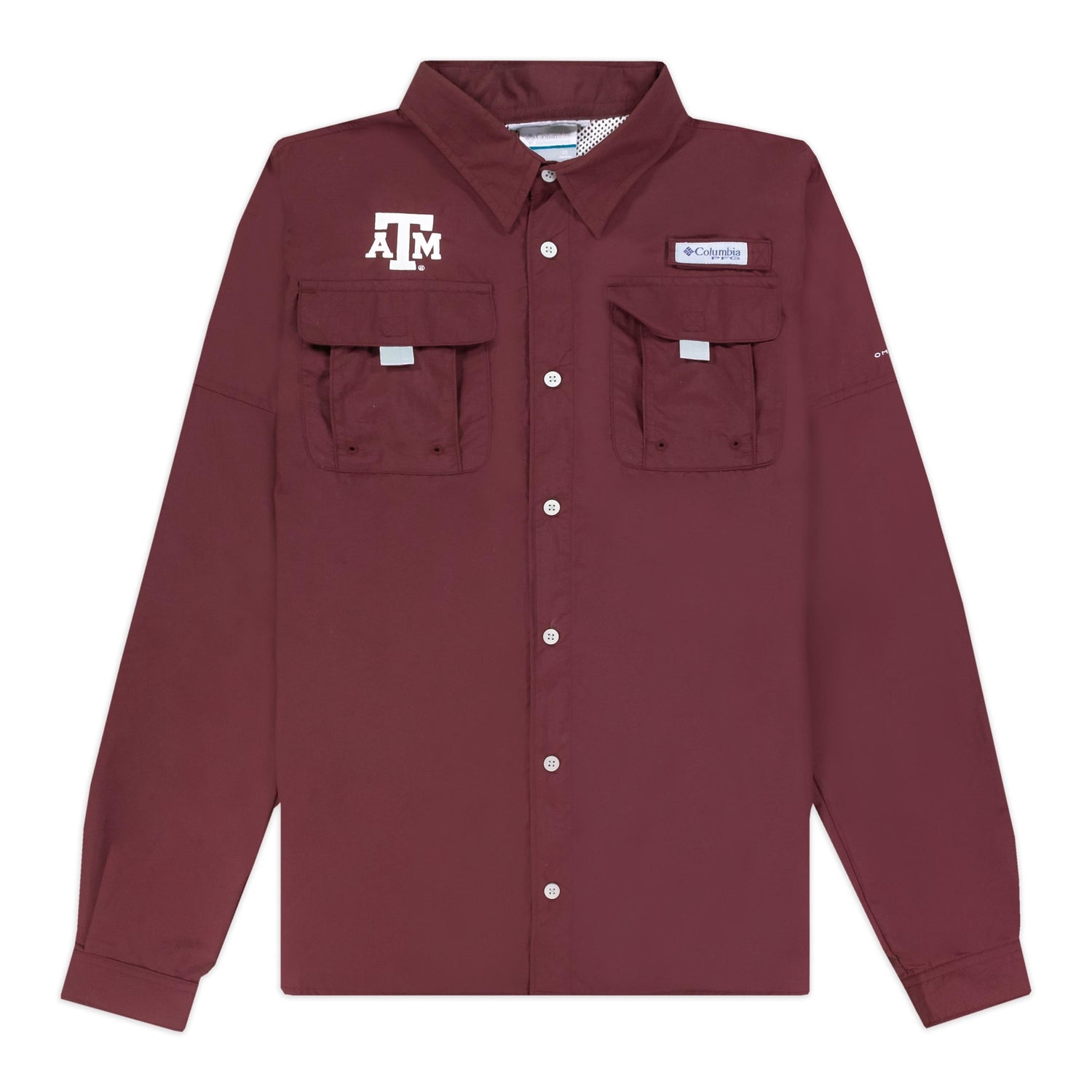 Texas A&M Columbia Youth Bahama Long Sleeve Fishing Shirt