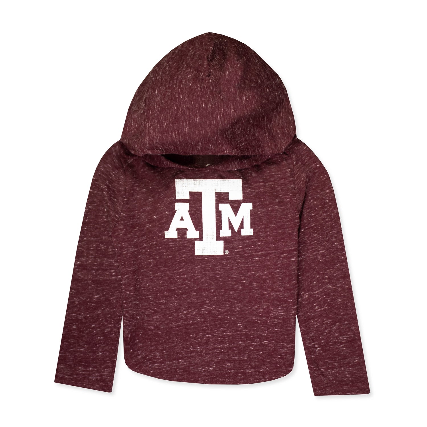 Texas A&M Toddler Girl's Heathered Hooded Tee