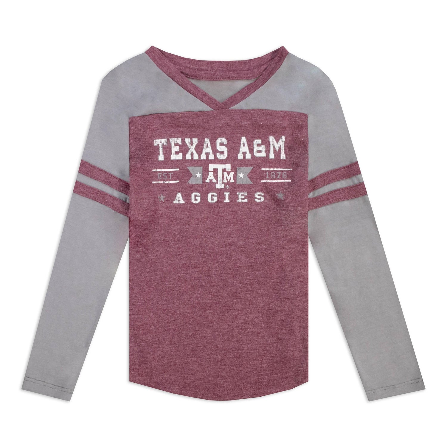 Texas A&M Colosseum Star Long Sleeve Girls Toddler Tee