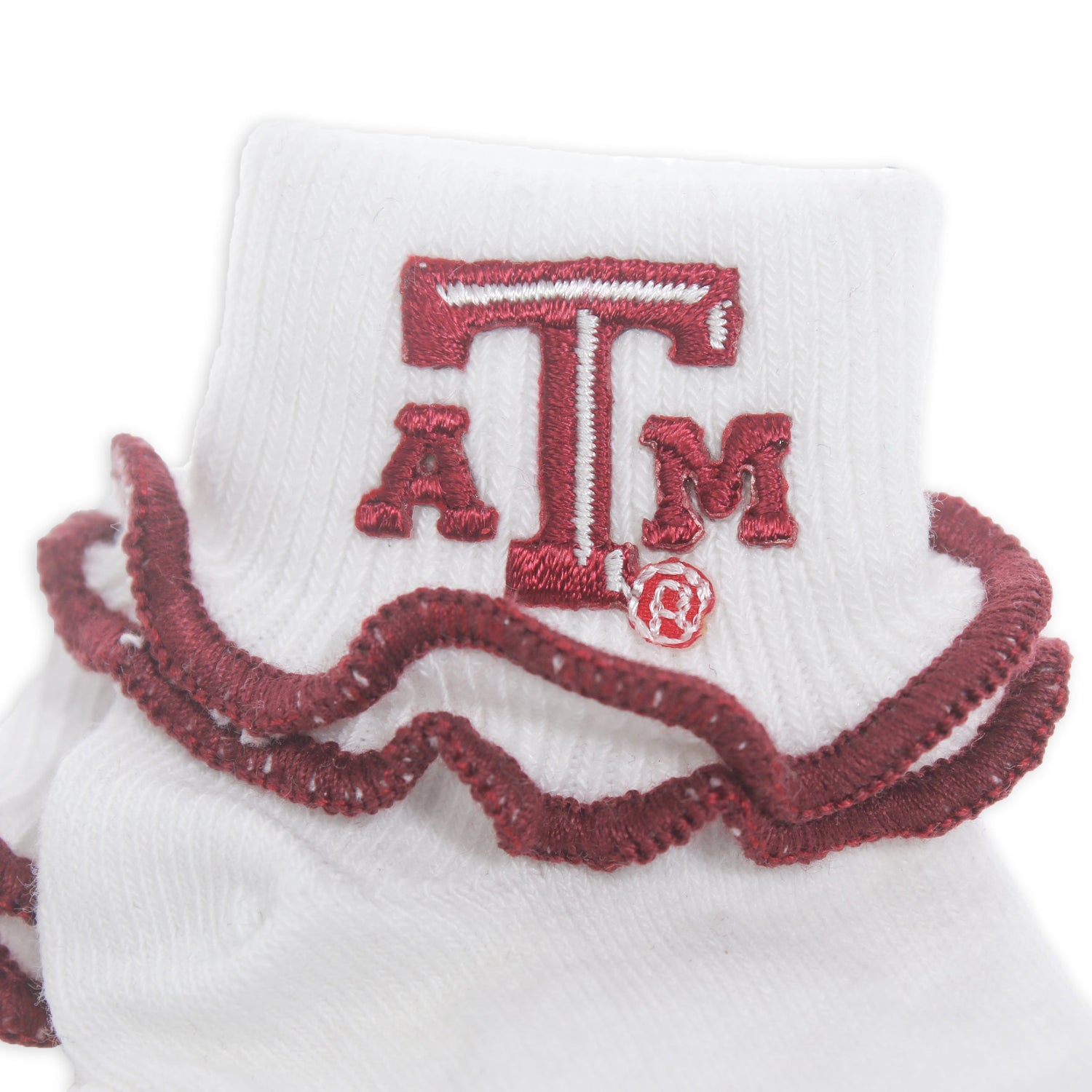 Texas A&M Ruffled Socks