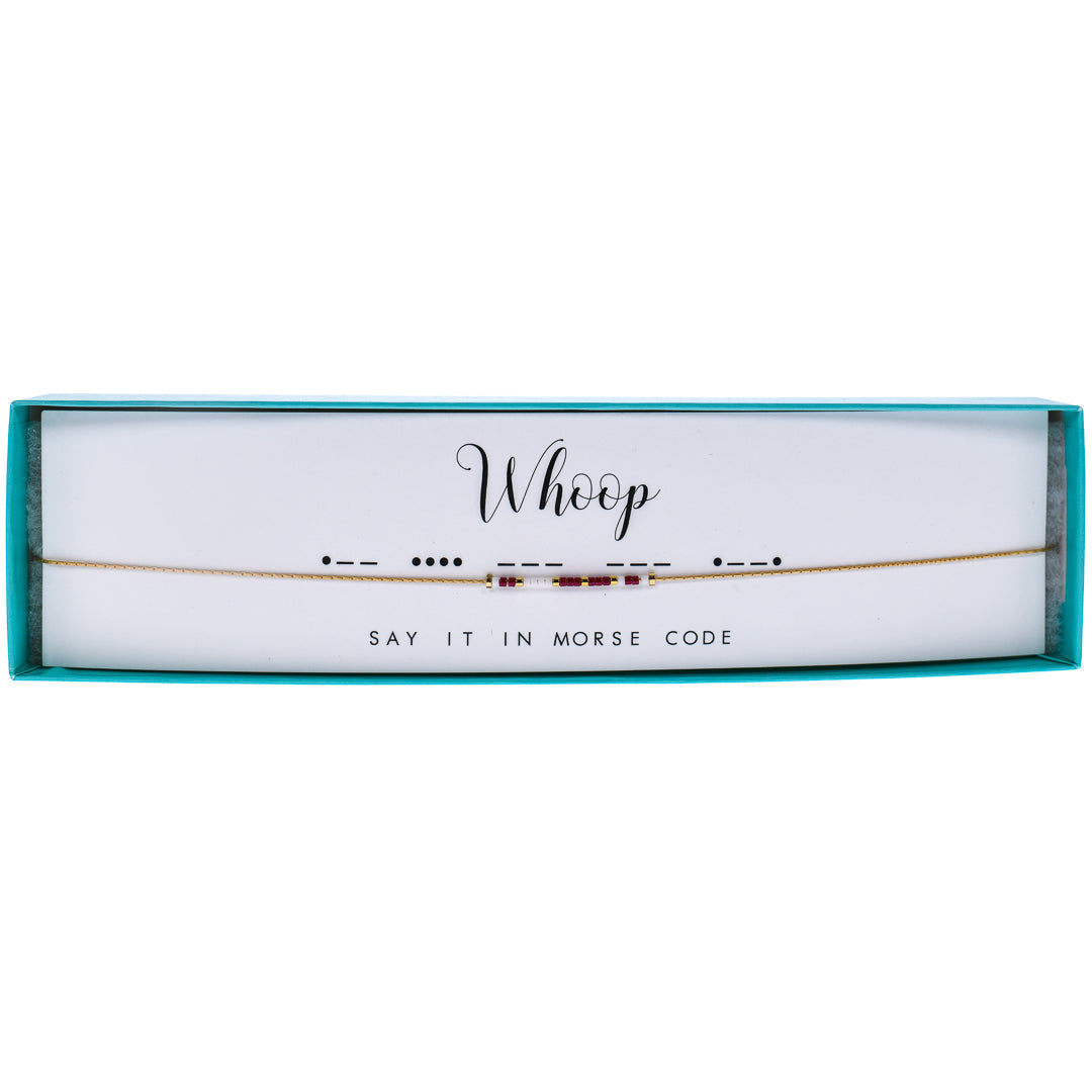 Whoop Morse Code Necklace