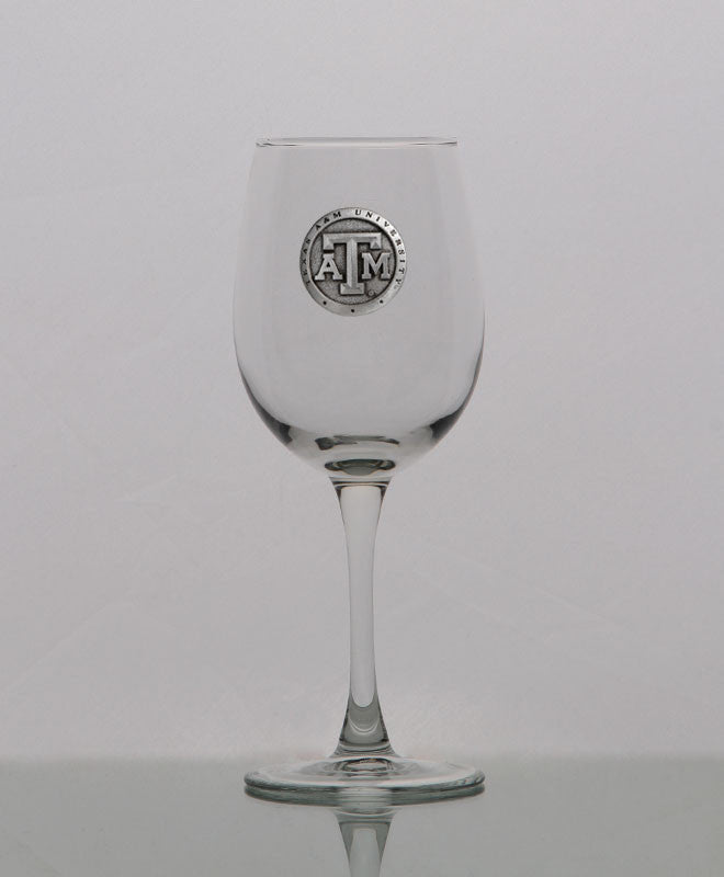 Heritage Pewter Texas A&M Wine Glass