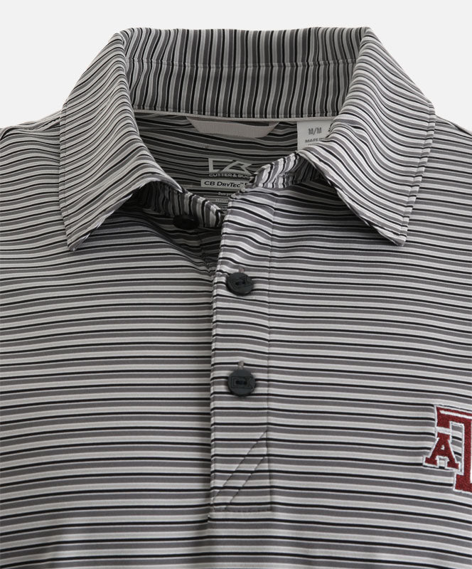 Cutter & Buck Texas A&M Division Stripe Polo