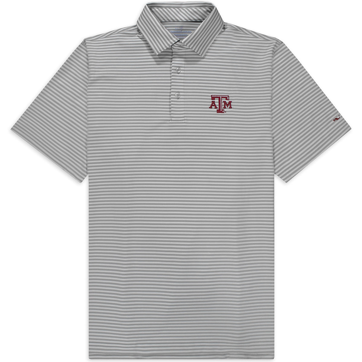 Texas A&M Vineyard Vines Winstead Stripe Polo