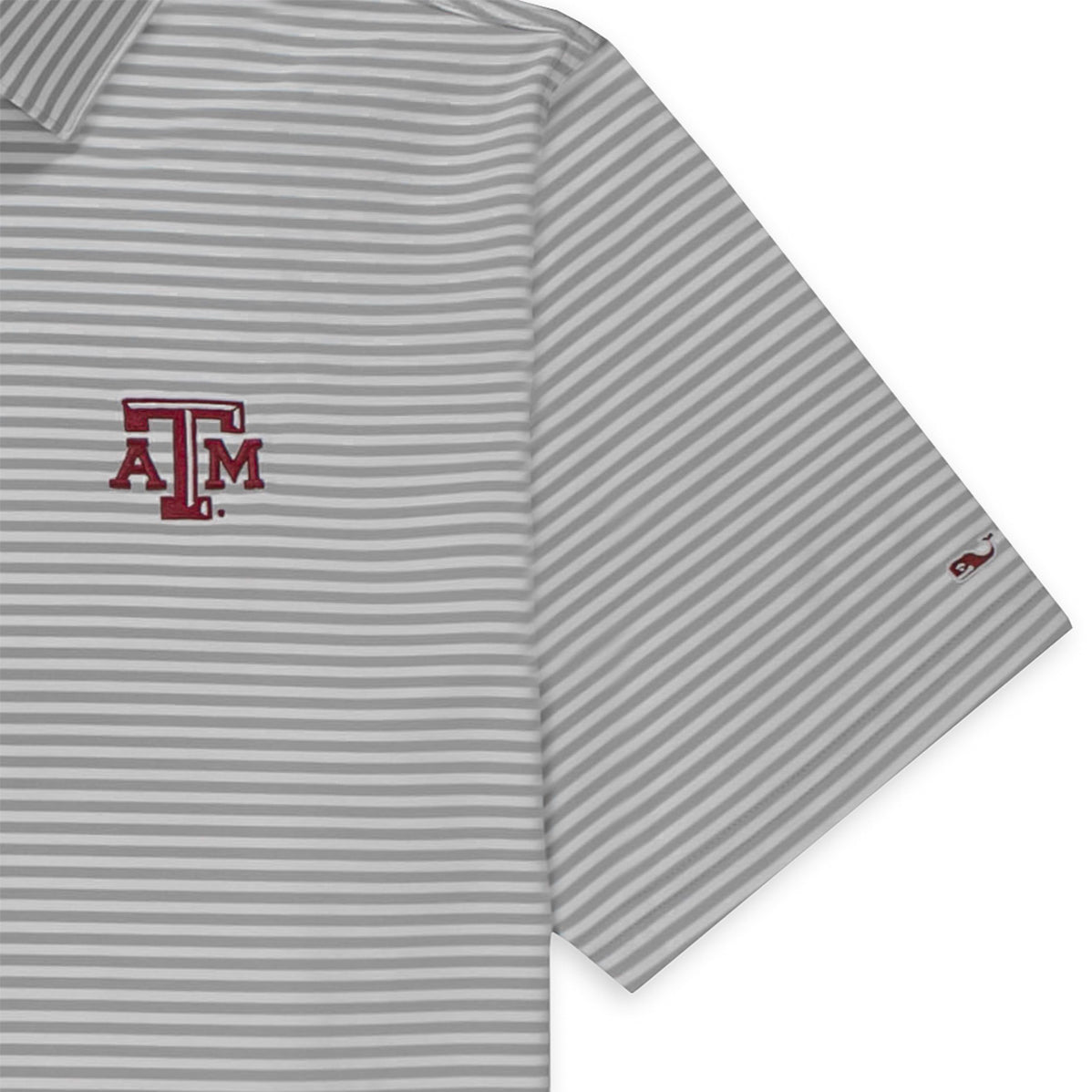 Texas A&M Vineyard Vines Winstead Stripe Polo
