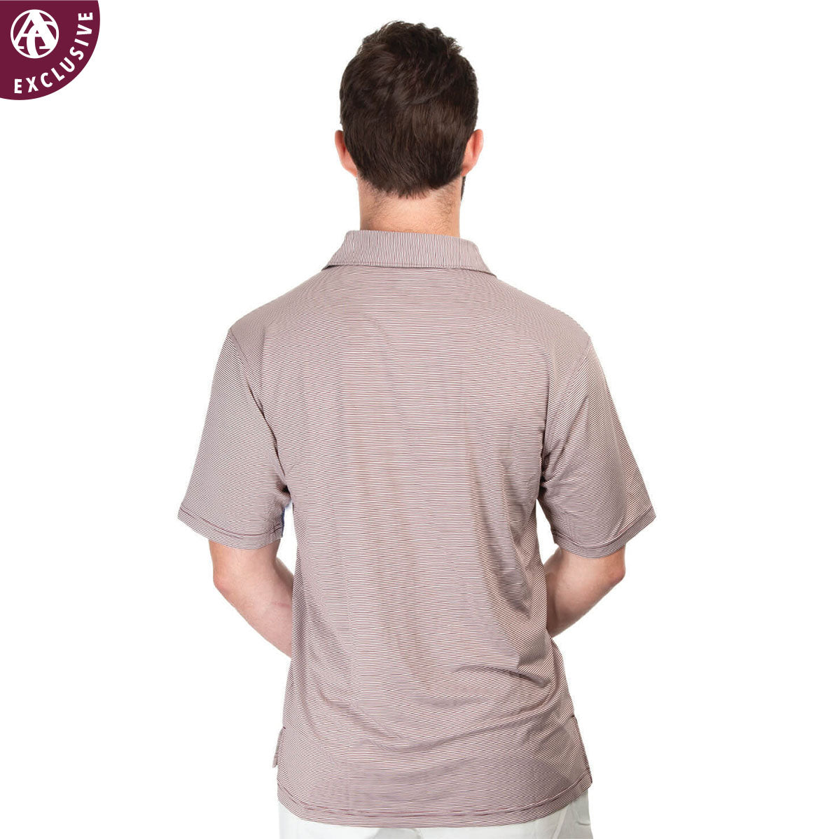 Texas A&M Micro Stripe Polo