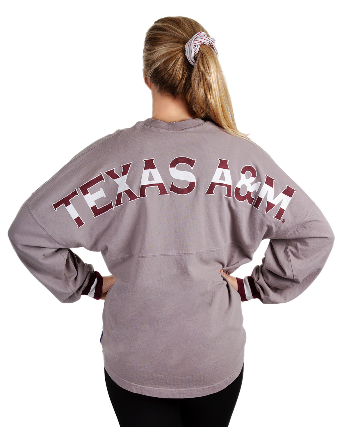 Texas A&M Contrast Cuff Spirit Jersey