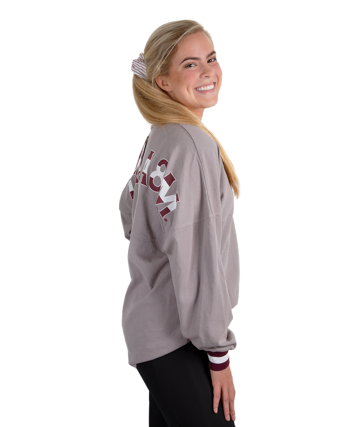 Texas A&M Contrast Cuff Spirit Jersey