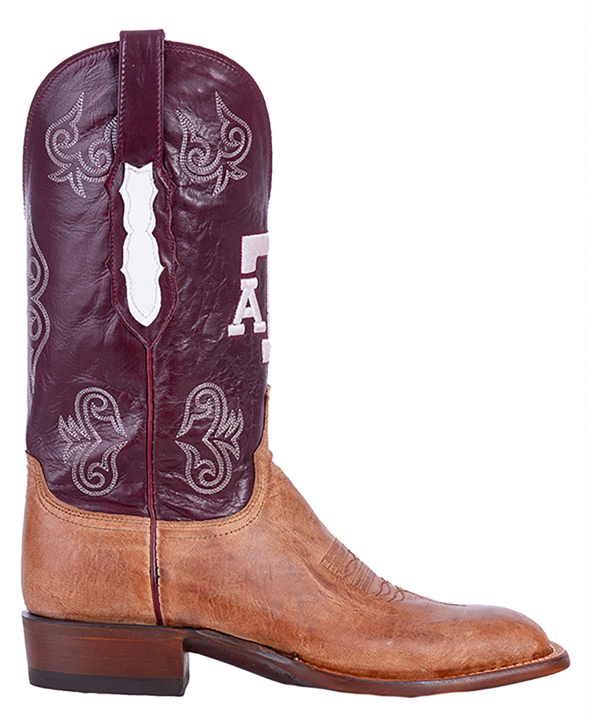Texas A&M Lucchese Men's Maroon Boots