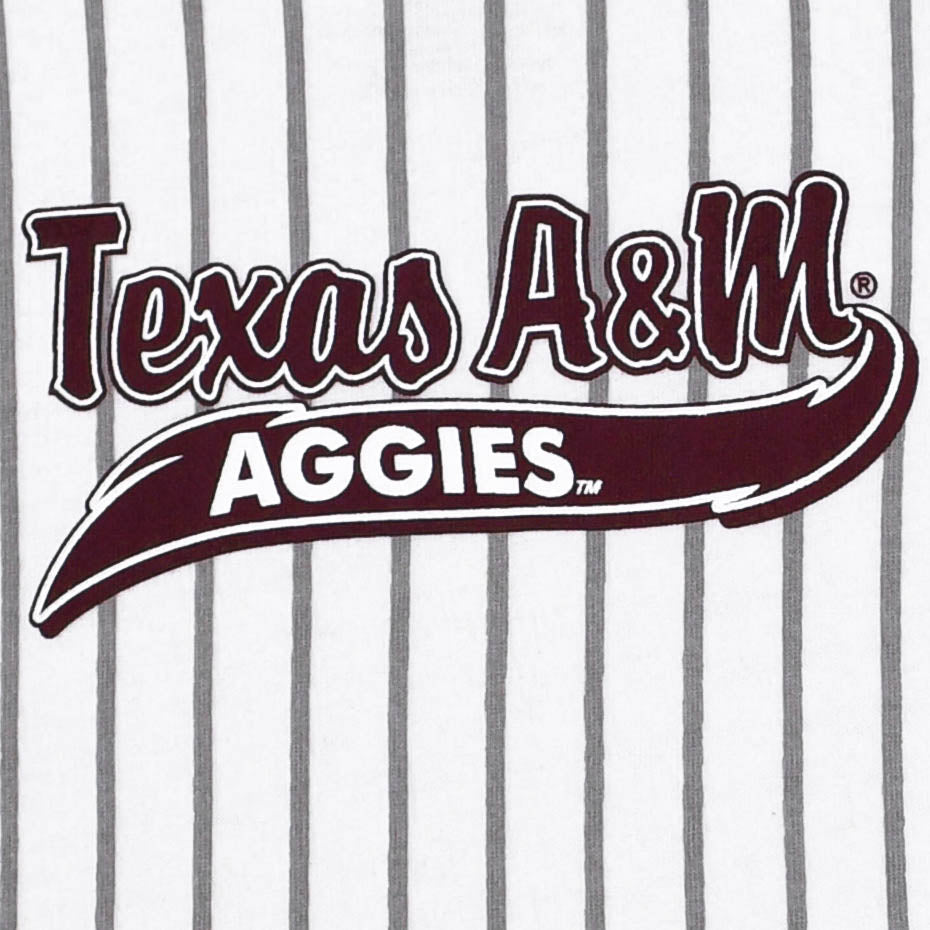 Texas A&M Aggies Infant Baseball Stripe Onesie