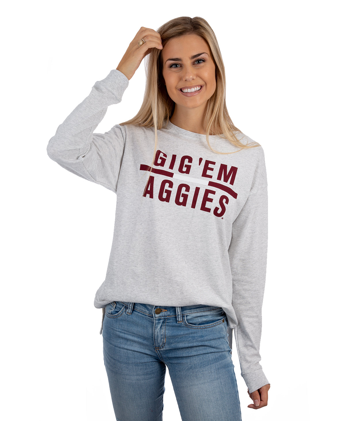 League Texas A&M Clothesline Cotton Long Sleeve
