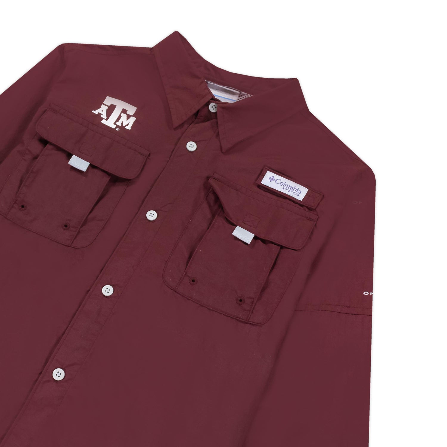 Texas A&M Columbia Youth Bahama Long Sleeve Fishing Shirt