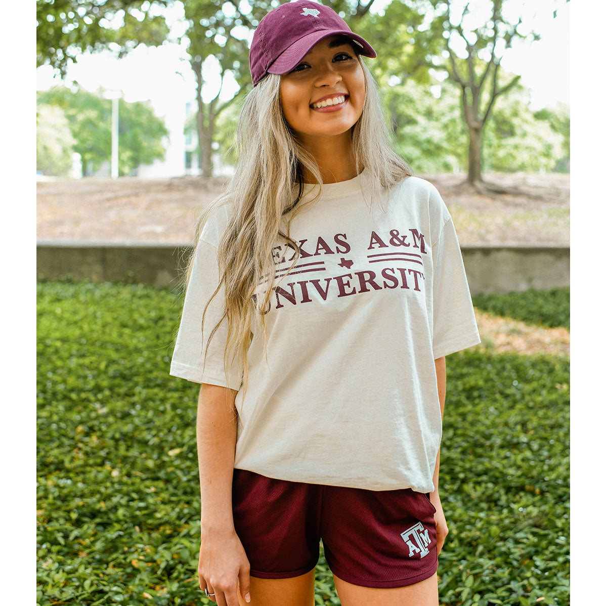 Maroon '47 Brand State Of Texas Base Runner Cap