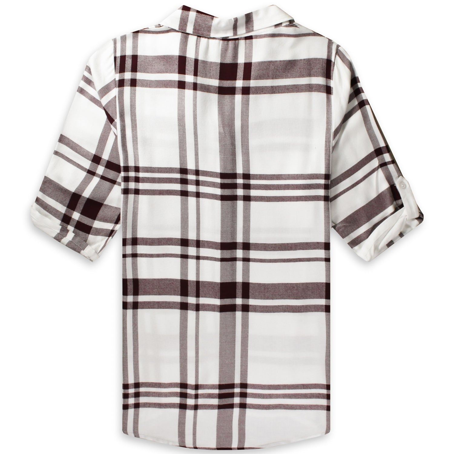 Texas A&M Women's Satin Weave Plaid Button Down