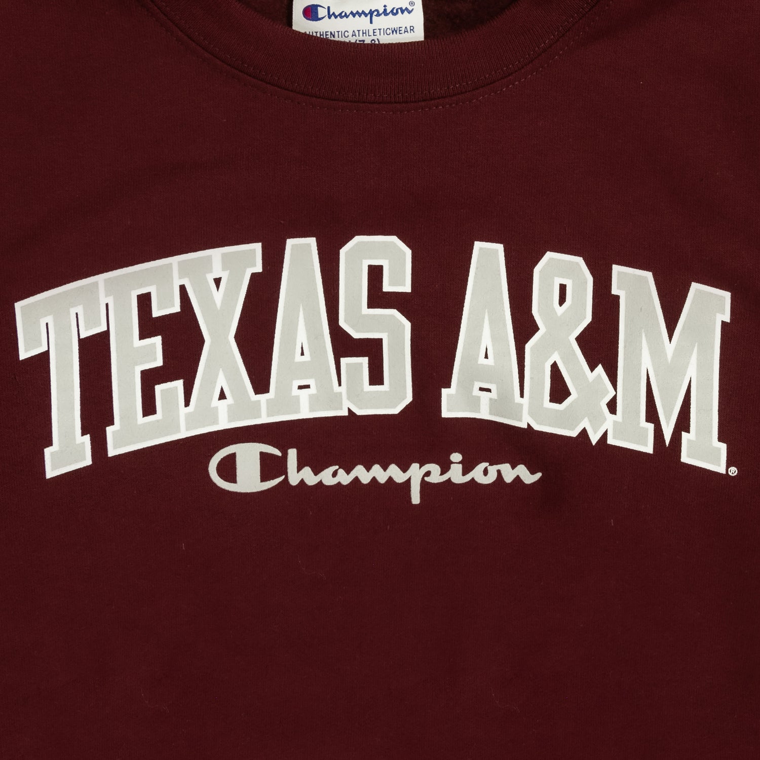 Texas A&M Champion Youth Powerblend Fleece Crew