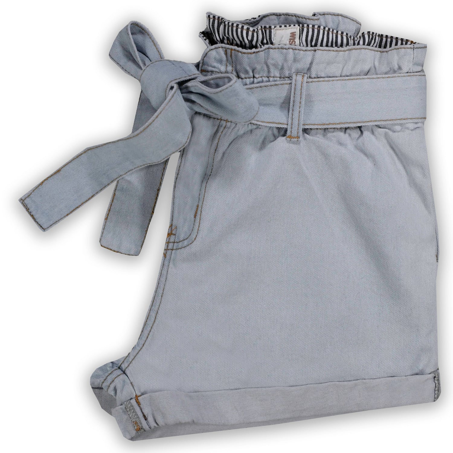 Denim Tie Shorts