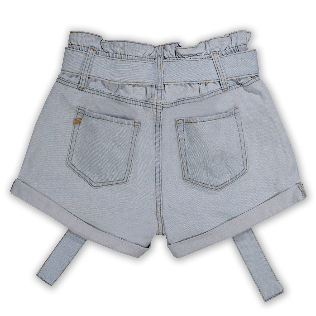 Denim Tie Shorts