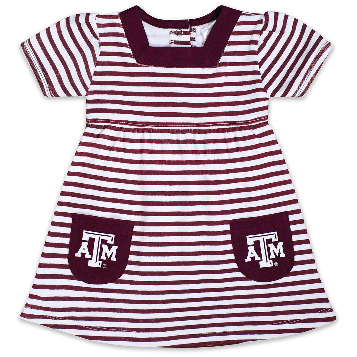 Texas A&M Infant/Toddler Striped Pocket Dress