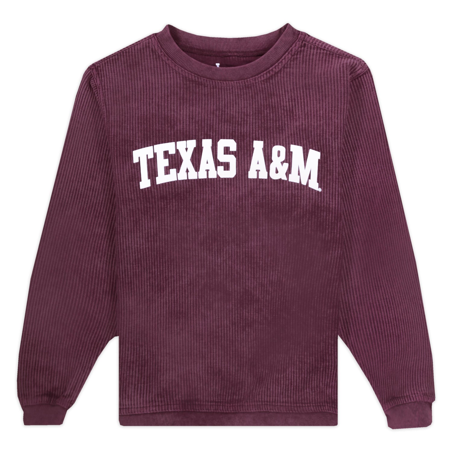 Texas A&M Youth Corded Crew Sweatshirt
