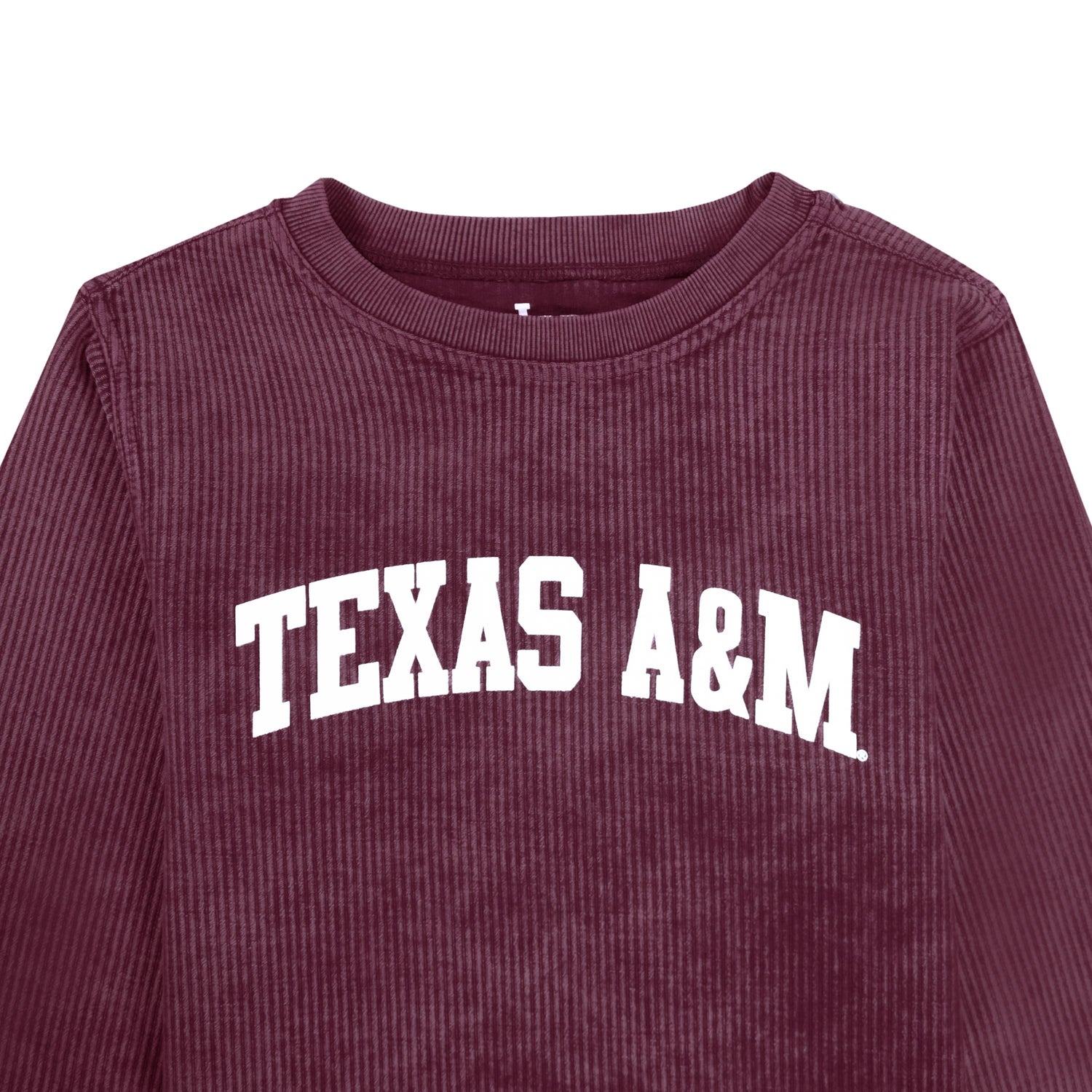 Texas A&M Youth Corded Crew Sweatshirt